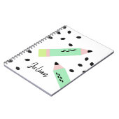 スイカの種 学校に戻る 子供の名前 ノートブック (左側)