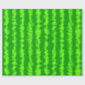 スイカの緑の夏のフルーツの皮パターン ラッピングペーパー (フラット)