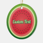 スイカの背景 セラミックオーナメント (左)