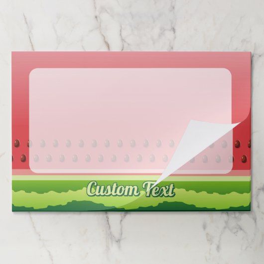 スイカの背景 ペーパーパッド (折り畳み)