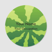 スイカの背景 名札 (正面)