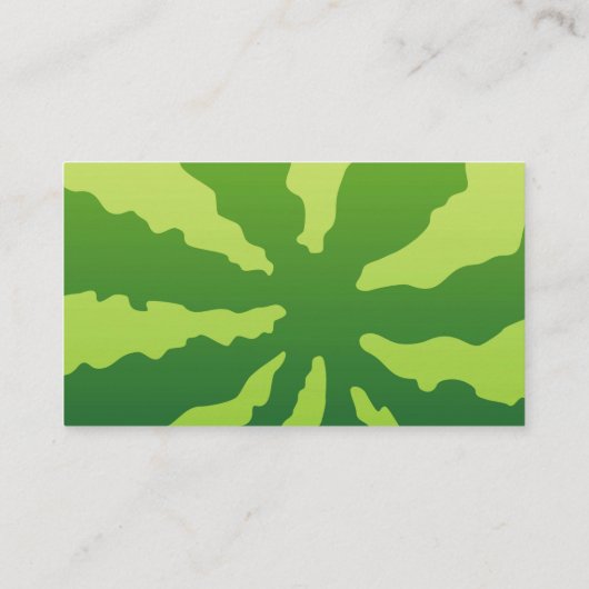 スイカの背景（水平） 名刺 (裏面)