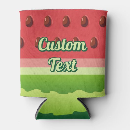 スイカの背景 缶クーラー (正面)