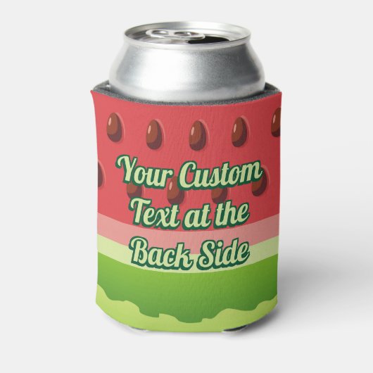 スイカの背景 缶クーラー (缶裏面)