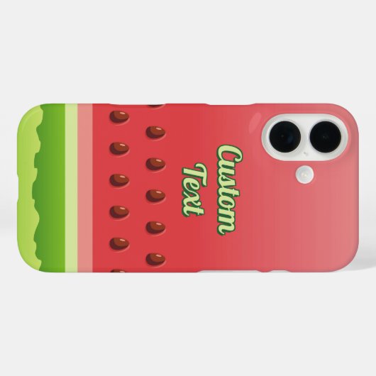 スイカの背景 Case-Mate iPhoneケース (裏面 (横))