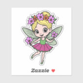 スイカの花の妖精ステッカー シール (シート)