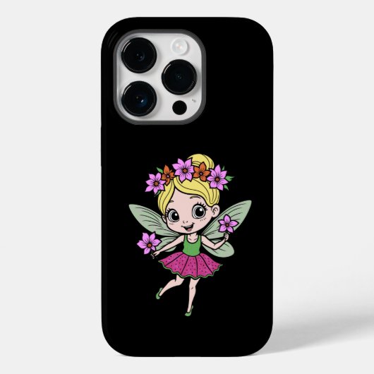 スイカの花の妖精 iPhone 14 Pro カバー (裏面)