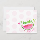 スイカの誕生日お礼カード 招待状 (正面)