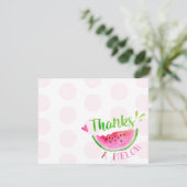 スイカの誕生日お礼カード 招待状 (スタンド正面)