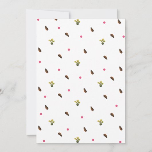 スイカの誕生日の招待メロンの女の子の1人 招待状 (裏面)