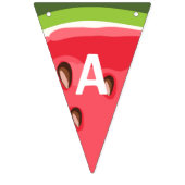 スイカの誕生日の旗布のメロンのパーティーの夏 バンティングフラッグ (第3の旗)