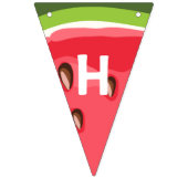 スイカの誕生日の旗布のメロンのパーティーの夏 バンティングフラッグ (第2の旗)