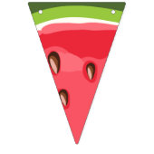 スイカの誕生日の旗布のメロンのパーティーの夏 バンティングフラッグ (第1の旗)