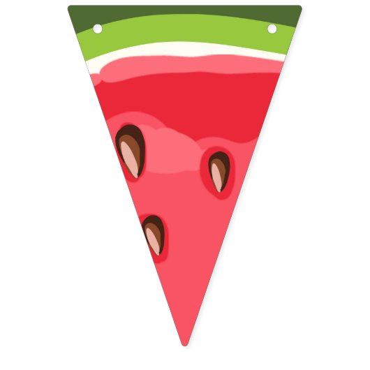 スイカの誕生日の旗布のメロンのパーティーの夏 バンティングフラッグ (第1の旗)