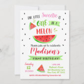 スイカの誕生日パーティーの招待状 招待状 (正面)