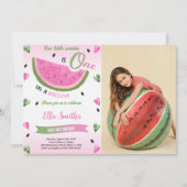 スイカの誕生日写真招待状 招待状 (正面)