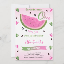 スイカの誕生日招待状 招待状
