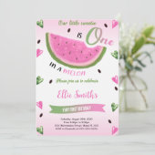 スイカの誕生日招待状 招待状 (スタンド正面)