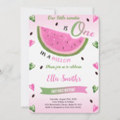 スイカの誕生日招待状 招待状 (正面)