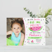 スイカの誕生日招待状 招待状 (スタンド正面)