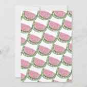 スイカの誕生日 水彩 夏の種 招待状 (裏面)