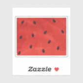 スイカの赤い種子の水の色のテクスチ絵を描ャ シール (シート)