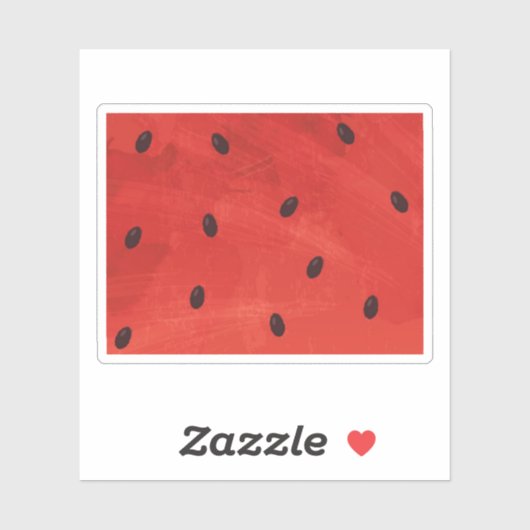 スイカの赤い種子の水の色のテクスチ絵を描ャ シール (シート)