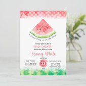 スイカの赤ちゃんシャワーの招待状 招待状 (スタンド正面)