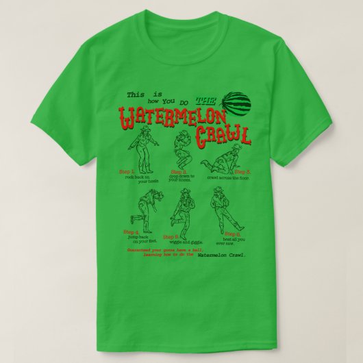 スイカの這いはこんなふうだ Tシャツ (デザイン正面)