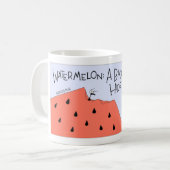 スイカの隠れる点 コーヒーマグカップ (正面左)