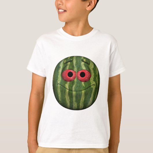 スイカの顔文字 Tシャツ (正面)