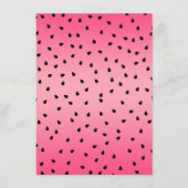 スイカの黒い種が夏に訪れるジューシーピンク メニュー (正面)