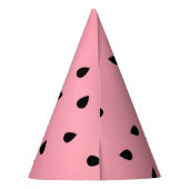 スイカの黒い種子サマービブジューシーピンク パーティーハット (裏面)
