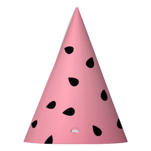 スイカの黒い種子サマービブジューシーピンク パーティーハット (左)