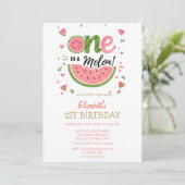 スイカの1歳 誕生日 招待状 (スタンド正面)