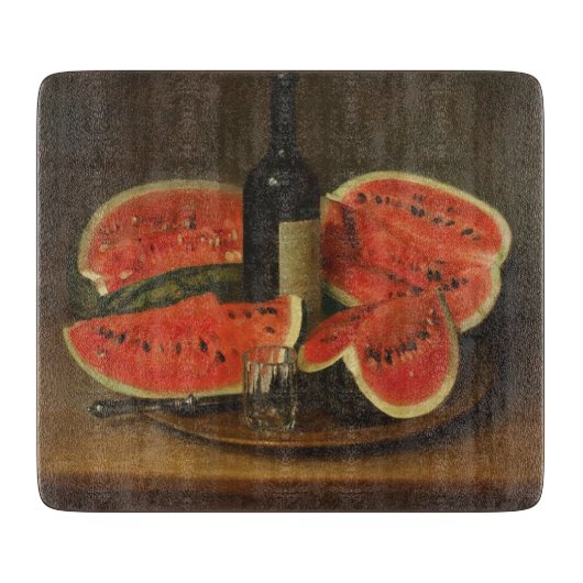 スイカを使った静物体験（コンスタンタン・ステヒ著） カッティングボード (正面)