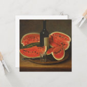 スイカを使った静物体験(コンスタンタン・ステヒ著) カード (正面/裏面インサイチュ)