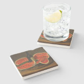 スイカを使った静物体験（コンスタンタン・ステヒ著） ストーンコースター (横)