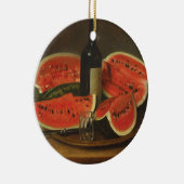 スイカを使った静物体験（コンスタンタン・ステヒ著） セラミックオーナメント (右)