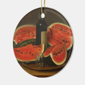 スイカを使った静物体験（コンスタンタン・ステヒ著） セラミックオーナメント (左)