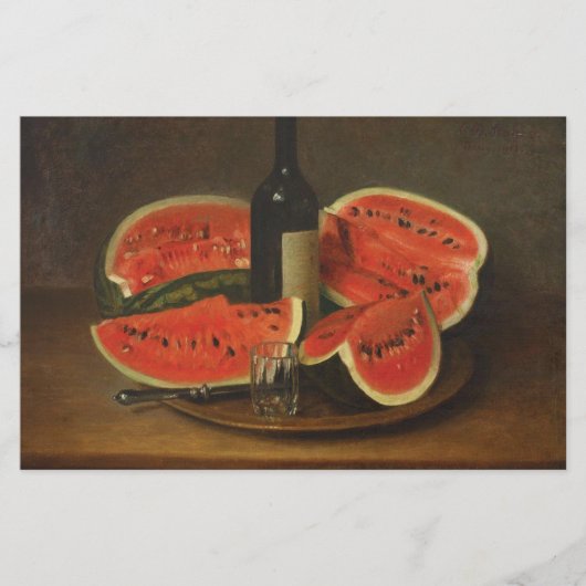 スイカを使った静物体験（コンスタンタン・ステヒ著） 便箋 (正面)