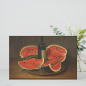 スイカを使った静物体験（コンスタンタン・ステヒ著） 便箋 (スタンド正面)