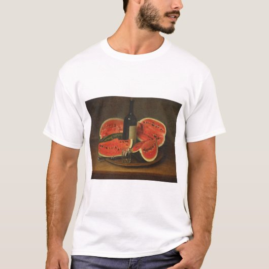 スイカを使った静物体験(コンスタンタン・ステヒ著) Tシャツ (正面)