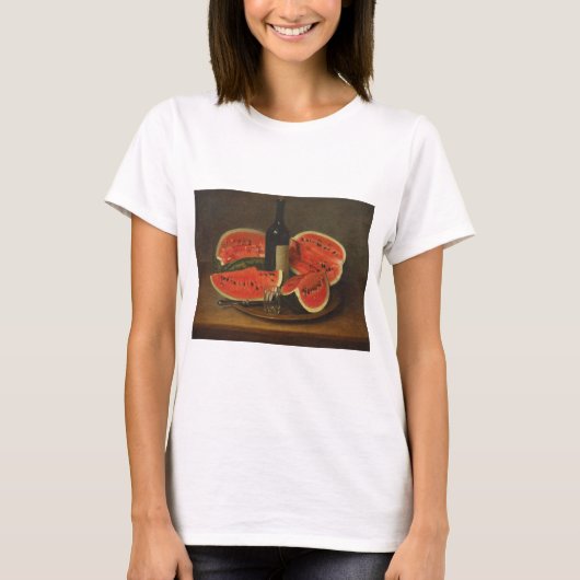 スイカを使った静物体験（コンスタンタン・ステヒ著） Tシャツ (正面)