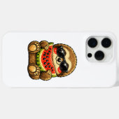 スイカを持つキュートなナマケモノ Case-Mate iPhoneケース (裏面 (横))