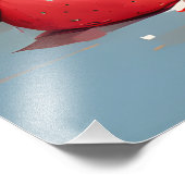 スイカを楽しむハリネズミ フォトプリント            (角)