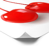 スイカアップルブドウさくらんぼナシアプリコット ポスター (角)