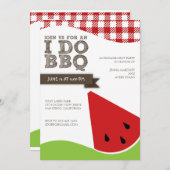 スイカアートとBBQ婚約パーティをする 招待状 (正面/裏面)