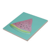 スイカイラストレーションウオーターカラーハンド絵を描 タイル (側面)