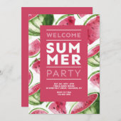 スイカウェルカムサマーパーティー 招待状 (正面/裏面)